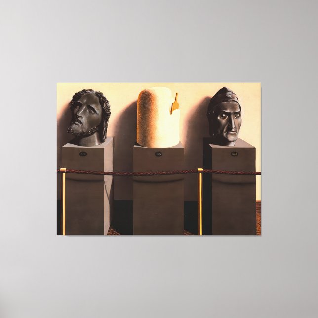 Impressão Em Tela arte de Rene Magritte (Frente)