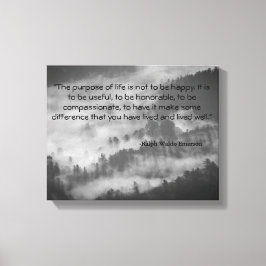 Impressão Em Tela Arte de tela com citação de Ralph Waldo Emerson Pr