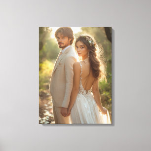Impressão Em Tela Arte de Tela de Foto de Casamento
