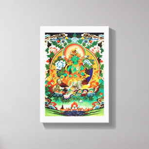 IMPRESSÃO EM TELA ARTE DE TIBET TARA VERDE