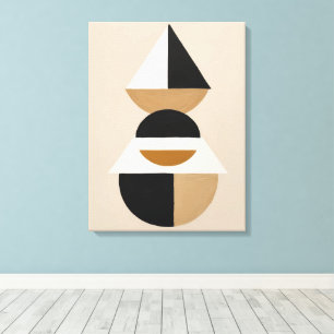 Impressão Em Tela Arte de triângulo minimalista Abstrato de geometri