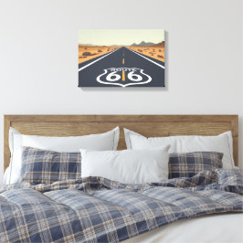 Impressão Em Tela Arte de Viagem Vintage Estrada 66 Deserto