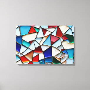 Impressão Em Tela Arte de vidro quebrada por abstrato