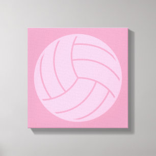 Impressão Em Tela Arte de Voleibol rosa ou COR PERSONALIZADA