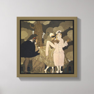 Impressão Em Tela Arte Deco Vintage, Surpresa por George Barbier