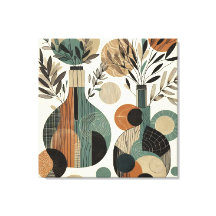 Arte Decorânea com Tons Terrenos, vasos vegetais