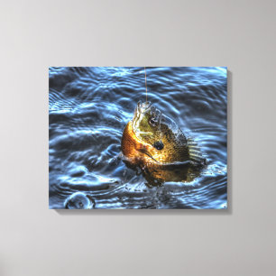 Impressão Em Tela Arte desportiva ao ar livre do pescador Bluegill S