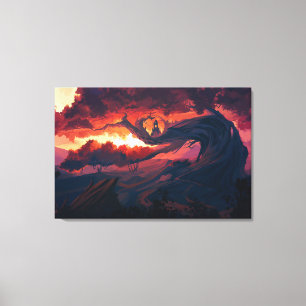 Impressão Em Tela Arte Digital em Tela Premium Envelopada (Brilho)
