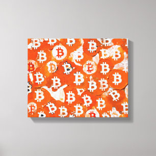 Impressão Em Tela Arte do Bitcoin (#1) pintura a óleo