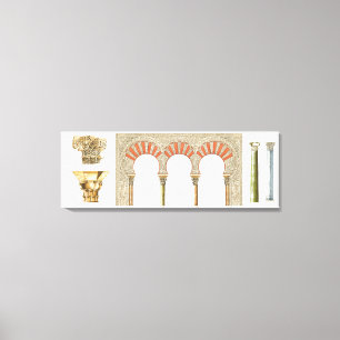 Impressão Em Tela Arte do califado islâmico espanhol. Arches em maiú