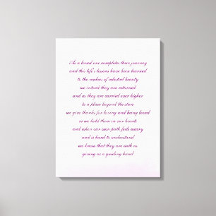 Impressão Em Tela Arte do poema da simpatia