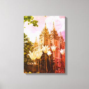 Impressão Em Tela Arte do Templo de Salt Lake City