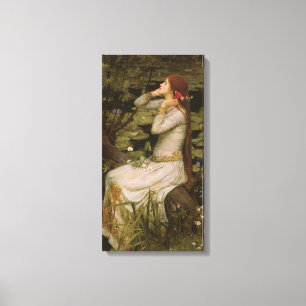 Impressão Em Tela Arte do Victorian, Ophelia pela lagoa pelo
