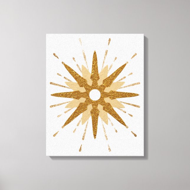 Impressão Em Tela Arte Dourada de Arranque Moderna do Século médio (Frente)