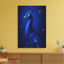 Arte Editorial Monocromática Azul Elegante do Pavã