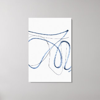 Impressão Em Tela Arte em Linha Abstrata Minimalista em Movimento To