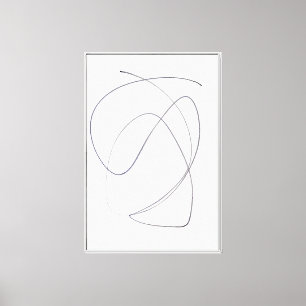 Impressão Em Tela Arte em Linha Abstrata Minimalista em Movimento To