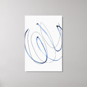 Impressão Em Tela Arte em Linha Abstrata Minimalista em Movimento To