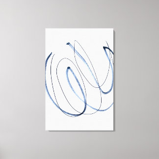 Impressão Em Tela Arte em Linha Abstrata Minimalista em Movimento To