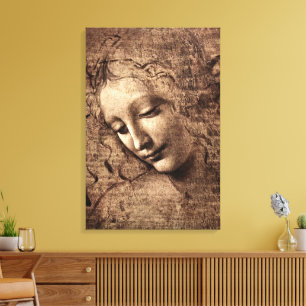 Impressão Em Tela Arte em Tela da Renascença Leonardo La Scapigliata