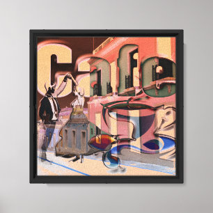 Impressão Em Tela Arte em Tela de Café de Porto Rico