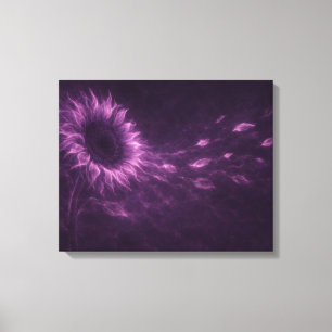 Impressão Em Tela Arte em Tela de Girassol Cósmico Roxo