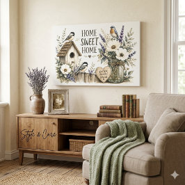 Impressão Em Tela Arte em Tela de Jardim de Cottage Vintage