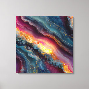 Impressão Em Tela Arte em Tela de Mármore Ágata