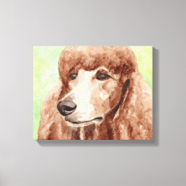 Impressão Em Tela Arte em Tela de Poodle