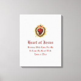 Impressão Em Tela Arte em Tela do Sagrado Coração de Jesus