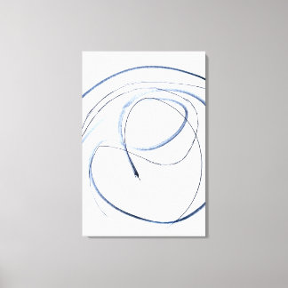 Impressão Em Tela Arte em Tela Minimalista de Linha Abstrata em Movi