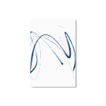 Arte em Tela Minimalista de Linha Abstrata em Movi