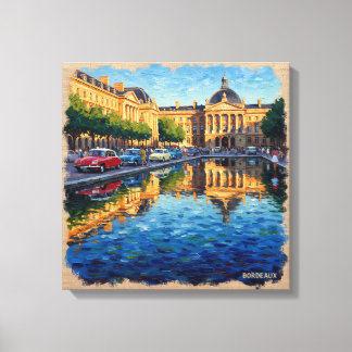 Impressão Em Tela Arte em Tela Reflexos da Grand Square Bordeaux