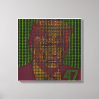 Impressão Em Tela Arte em Tela Trump 47 Bloco 879613 - Celebre 47