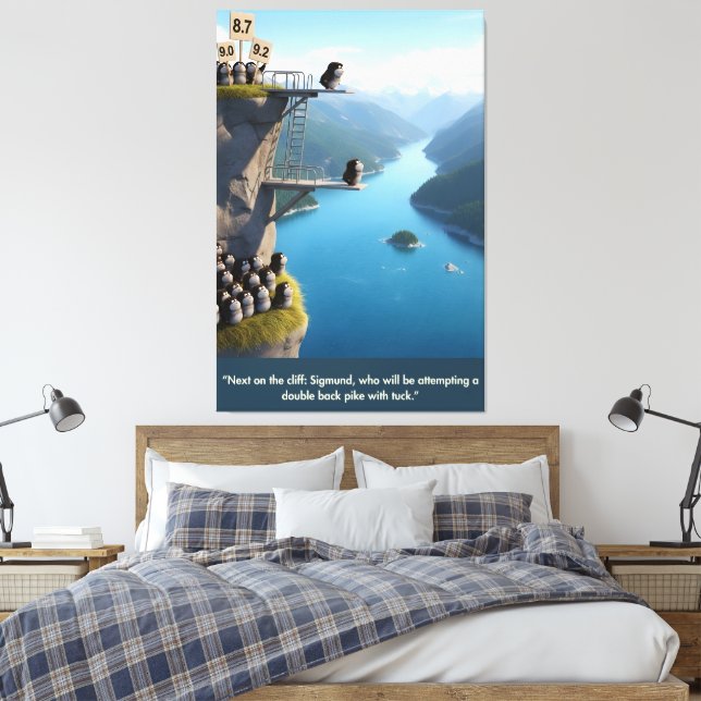 Impressão Em Tela Arte engraçada de animais antropomórficos em 3D (Insitu(Quarto))