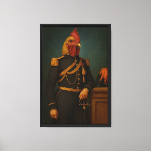 Impressão Em Tela Arte enquadrada do Royal Rooster
