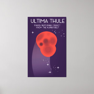 Impressão Em Tela Arte espacial do Cinturão de Keiper Ultima Thule
