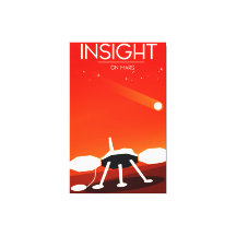 Arte Espacial do Módulo de Descida Mars Insight