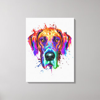 Impressão Em Tela Arte Esplexa Grande Dane Puppy Lover Gifts