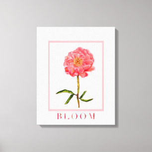 Impressão Em Tela Arte Flor Rosa Bonito Flor