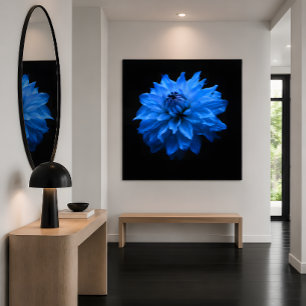 Impressão Em Tela Arte Floral em Tela Blue Dahlia