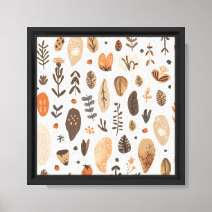 Impressão Em Tela Arte floral escandinavo moderno e elegante