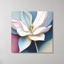 Impressão Em Tela Arte Floral Texturizada Elegante