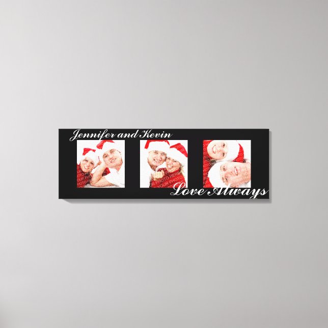 Impressão Em Tela Arte fotográfico personalizado em tríptico no canv (Frente)