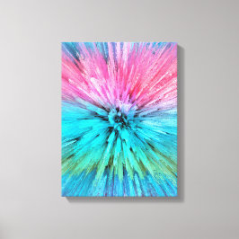 Impressão Em Tela Arte Fractal de Explosão de Energia de Algodão Doc