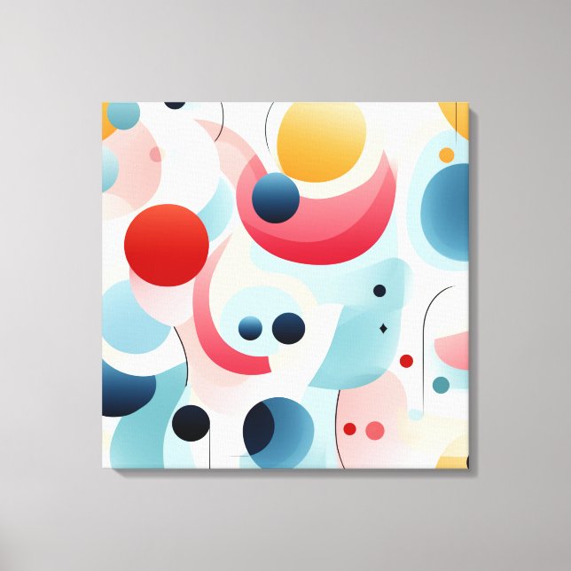 Impressão Em Tela Arte Geométrica Design (Frente)