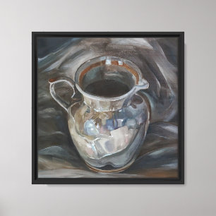 Impressão Em Tela Arte Impressa De Pintura Com O Jug De Pitcher