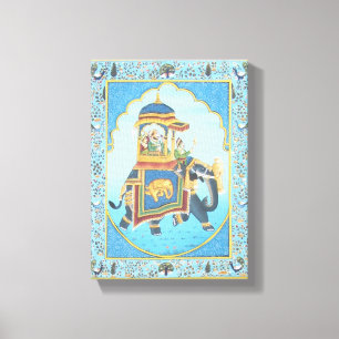 IMPRESSÃO EM TELA ARTE INDIANA ANTIGA