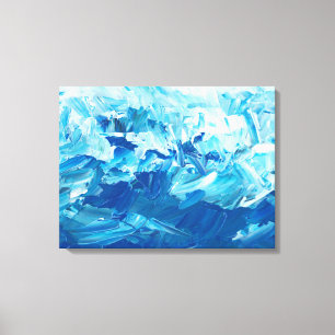 Impressão Em Tela Arte inicial Abstrato azul
