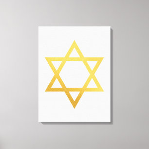 Impressão Em Tela Arte Judaica em Ouro Moderna para Parede - Peça 2